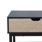 Bryson Table basse relevable bicolore avec rangement noir - Teamson Home : Bureau moderne pour la maison