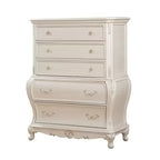 44" Chantelle Tiroir de rangement décoratif Blanc nacré - Acme Furniture : 5 étagères fixes, composite de bois