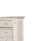 44" Chantelle Tiroir de rangement décoratif Blanc nacré - Acme Furniture : 5 étagères fixes, composite de bois