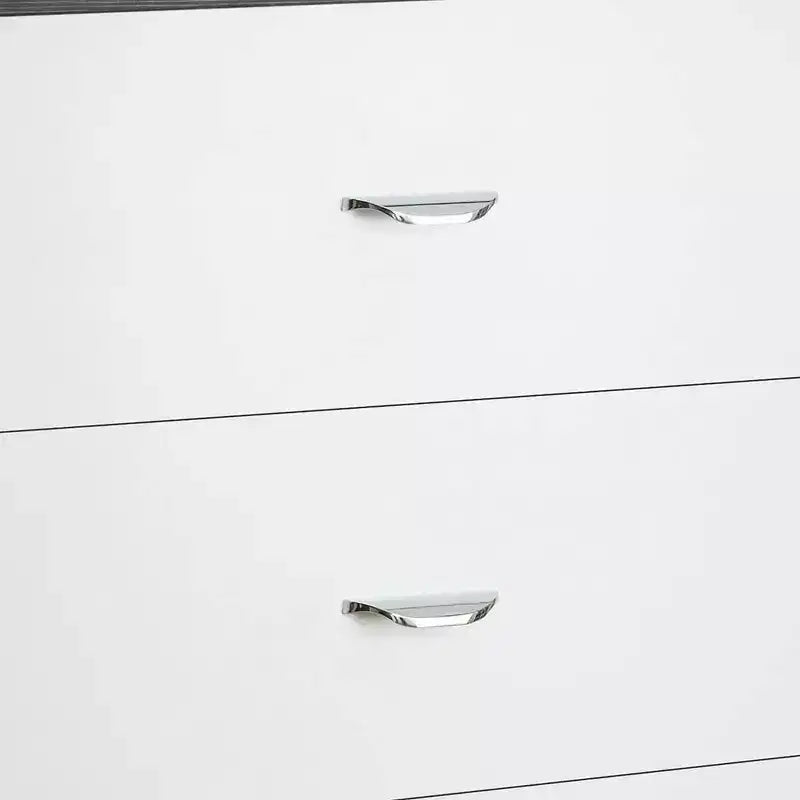 Acme Furniture 32" Eloy Tiroir de Rangement Décoratif Blanc et Expresso : Bois Composite, Organiseur à 5 Tiroirs, Dispositif Anti-Basculement