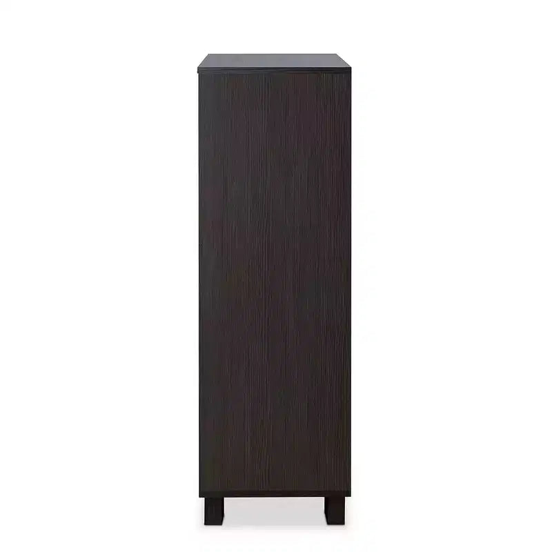 Acme Furniture 32" Eloy Tiroir de Rangement Décoratif Blanc et Expresso : Bois Composite, Organiseur à 5 Tiroirs, Dispositif Anti-Basculement