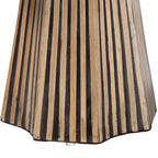 Table d'appoint en bambou bicolore Devika de Baxton Studio, marron foncé/marron naturel