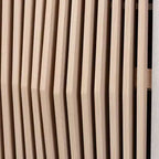 Baxton Studio Simona Armoire de rangement 2 portes en bois : Design Mid-Century, 4 étagères, Pieds inclinés