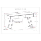 WyndenHall Mitchell Console Sofa Table Naturel
