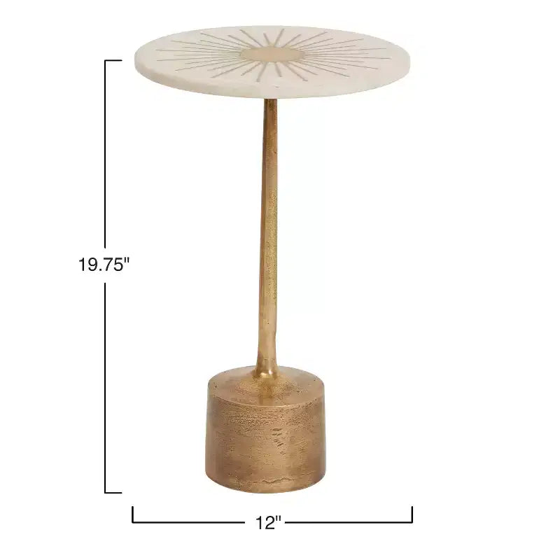 Table de Chevet Luxe Dorée Storied Home