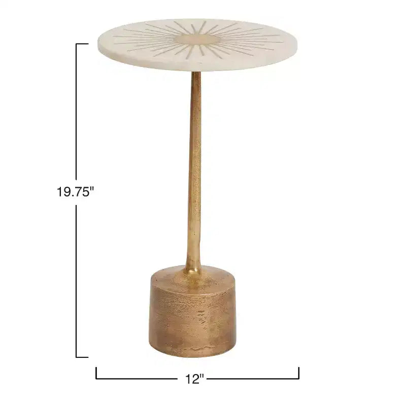 Table de Chevet Luxe Dorée Storied Home