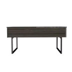Turin Coffee Table Espresso - Boahaus: Lift-Top, Concealed Storage, Double Pedestal Base