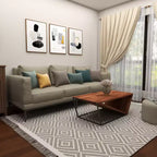 Table basse triangulaire moderne marron - Olivia & May