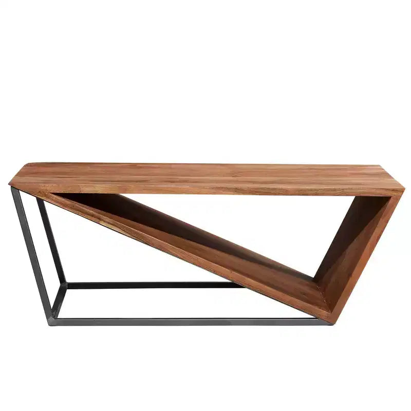 Table basse triangulaire moderne marron - Olivia & May
