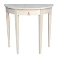 Half Round Table Unfinished - International Concepts