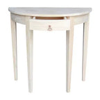 Table demi-ronde non finie - International Concepts