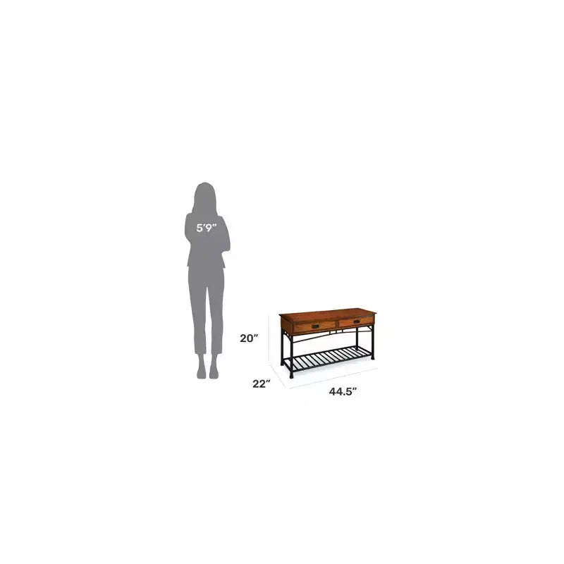 Console moderne artisanale marron - Homestyles