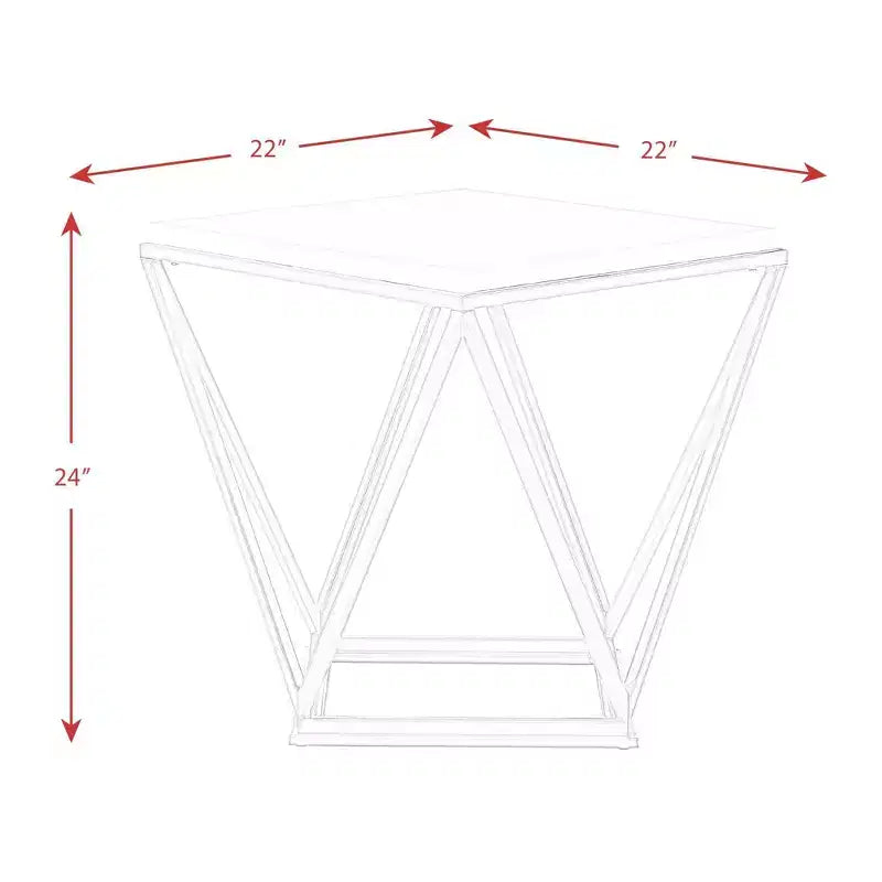 Lot de 2 tables basses d'appoint Conner et de tables d'appoint blanches - Picket House Furnishings
