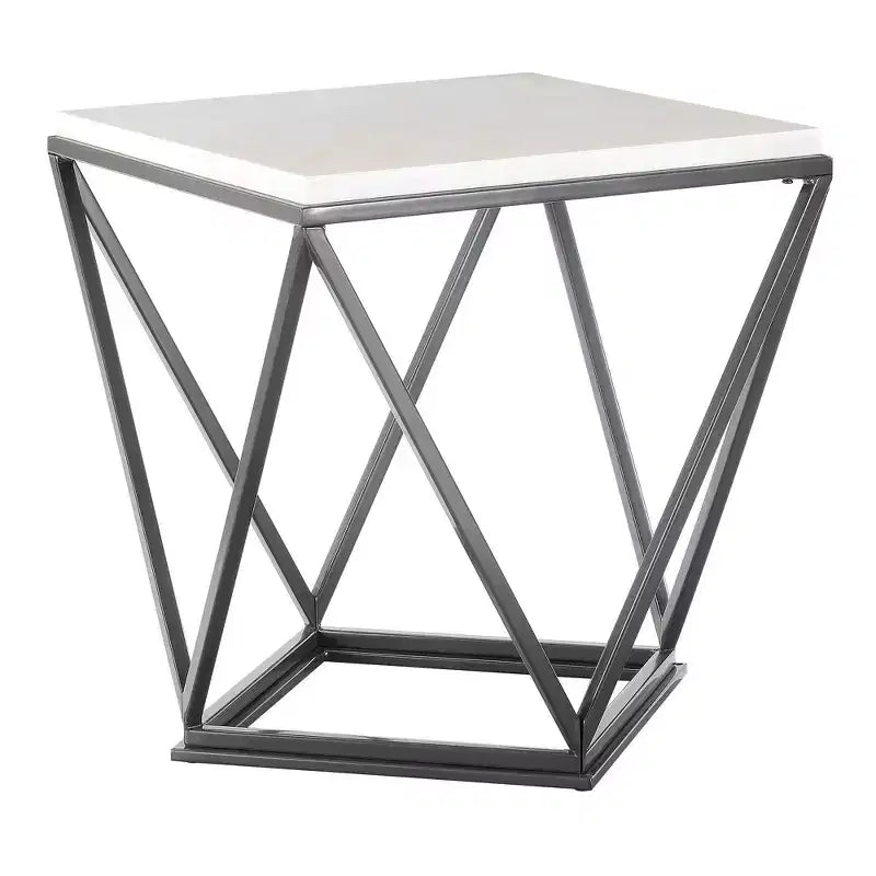 Lot de 2 tables basses d'appoint Conner et de tables d'appoint blanches - Picket House Furnishings