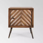 Christopher Knight Home Harrington MidCentury Modern Cabinet Dark Brown: Mango Wood, No Shelves, Hardwood Frame