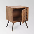 Christopher Knight Home Harrington Meuble de rangement mi-siècle en bois de manguier marron foncé : Pas d'étagères, cadre en bois massif