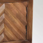Christopher Knight Home Harrington Meuble de rangement mi-siècle en bois de manguier marron foncé : Pas d'étagères, cadre en bois massif