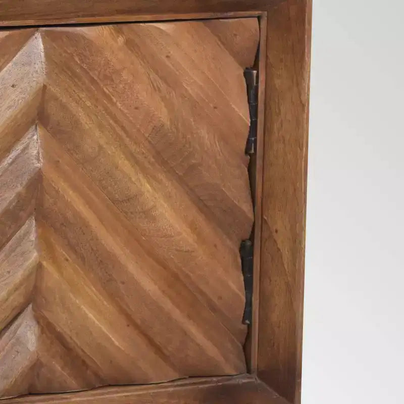 Christopher Knight Home Harrington Meuble de rangement mi-siècle en bois de manguier marron foncé : Pas d'étagères, cadre en bois massif