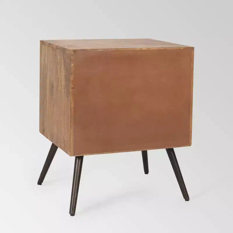 Christopher Knight Home Harrington Meuble de rangement mi-siècle en bois de manguier marron foncé : Pas d'étagères, cadre en bois massif