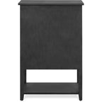 Meuble bas Elmhurst gris foncé - Finch : Style traditionnel, quincaillerie en bronze, cadre en bois, 2 portes, 2 tiroirs