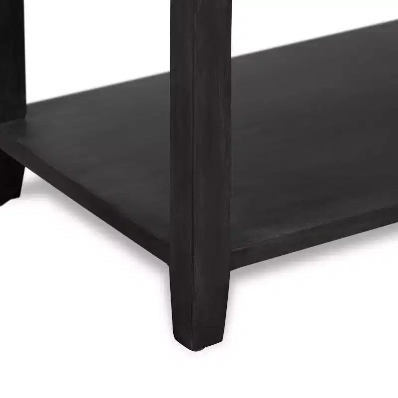 Meuble bas Elmhurst gris foncé - Finch : Style traditionnel, quincaillerie en bronze, cadre en bois, 2 portes, 2 tiroirs