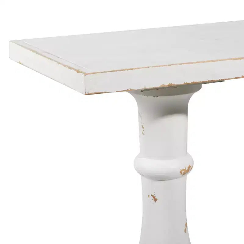 Console en bois blanc antique - Olivia & May