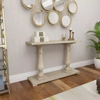 Console en bois blanc antique - Olivia & May