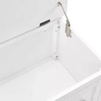 Arbre de hall Kayce blanc - Crosley : Solution de rangement pour vestiaire, Organisateur d'entrée avec 4 crochets, Finition en placage