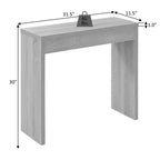 Table d'entrée Breighton Home Northfield en faux marbre blanc
