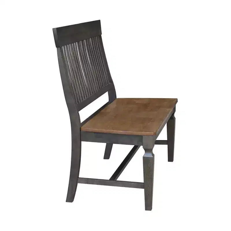Banc à lattes Vista brun hickory - International Concepts : Bois massif, cuisine, salle à manger, non capitonné