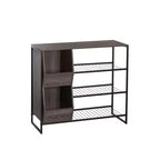 RiverRidge Afton Entryway Shoe Storage Organizer with 3 Shoe Racks and 2 Shoe Organizer Boxes - Weathered Woodgrain