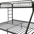 Lit superposé Acme Furniture 78" jumeau/double Tritan Loft et lit superposé noir : cadre métallique, pas besoin de sommier tapissier