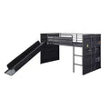 80" Twin Loft Bed with Slide & Ladder, Metal Frame - Acme Furniture: No Box Spring Required