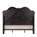 Lit California King de 82,5 pouces Chemsford en tissu beige, finition noir antique – Acme Furniture : Design traditionnel capitonné