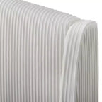 Lifestorey Catalina Lit plateforme en velours côtelé, grand format, blanc