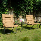 Kozyard Elsa Ensemble de 3 Meubles de Patio Extérieur Pliables Rembourrés