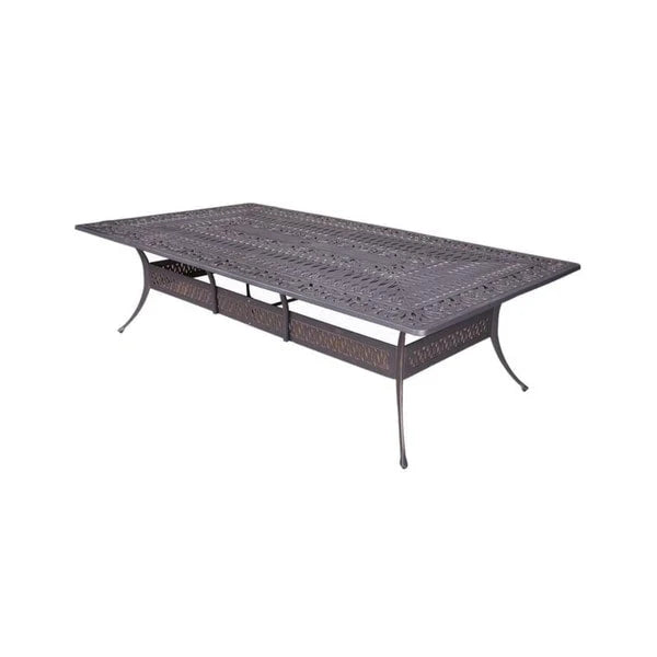 Ensemble de salle à manger Manasquan 13 pièces en aluminium couleur canon de fusil par Havenside Home