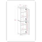 Meuble sous-vasque 100 % bois massif 42 cm avec portes en option par Palace Imports