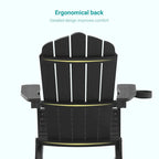 Bonosuki Lot de 2 chaises pliantes Adirondack pour patio et brasero