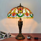 Lampe de table à dôme en verre inoxydable vintage 2 lumières HomeyFad