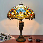 Lampe de table à dôme en verre inoxydable vintage 2 lumières HomeyFad