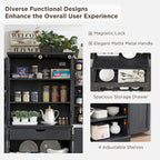 72 Garde-manger de cuisine de style campagnard, armoire de rangement avec portes coulissantes de grange - N/A