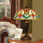 Lampe de table à dôme en verre inoxydable vintage 2 lumières HomeyFad