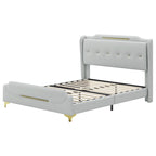 Lit rembourré moderne en cuir PU Uphou par Christopher Knight Home