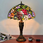 Lampe de table à dôme en verre inoxydable vintage 2 lumières HomeyFad