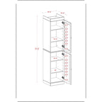 Meuble sous-vasque 100 % bois massif 42 cm avec portes en option par Palace Imports