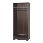 Palace Imports Armoire flexible 100 % bois massif avec poignées en métal ou en bois
