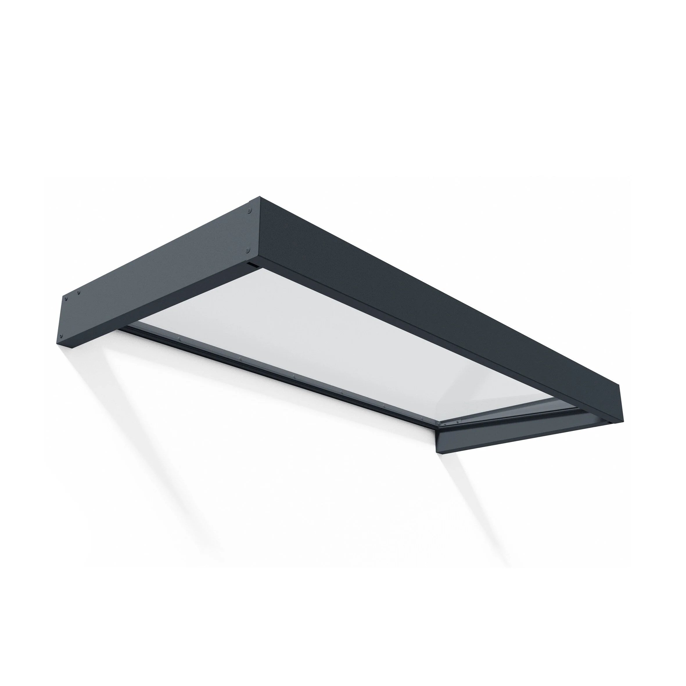 Auvent de porte et fenêtre Sophia de 91 cm, gris et transparent