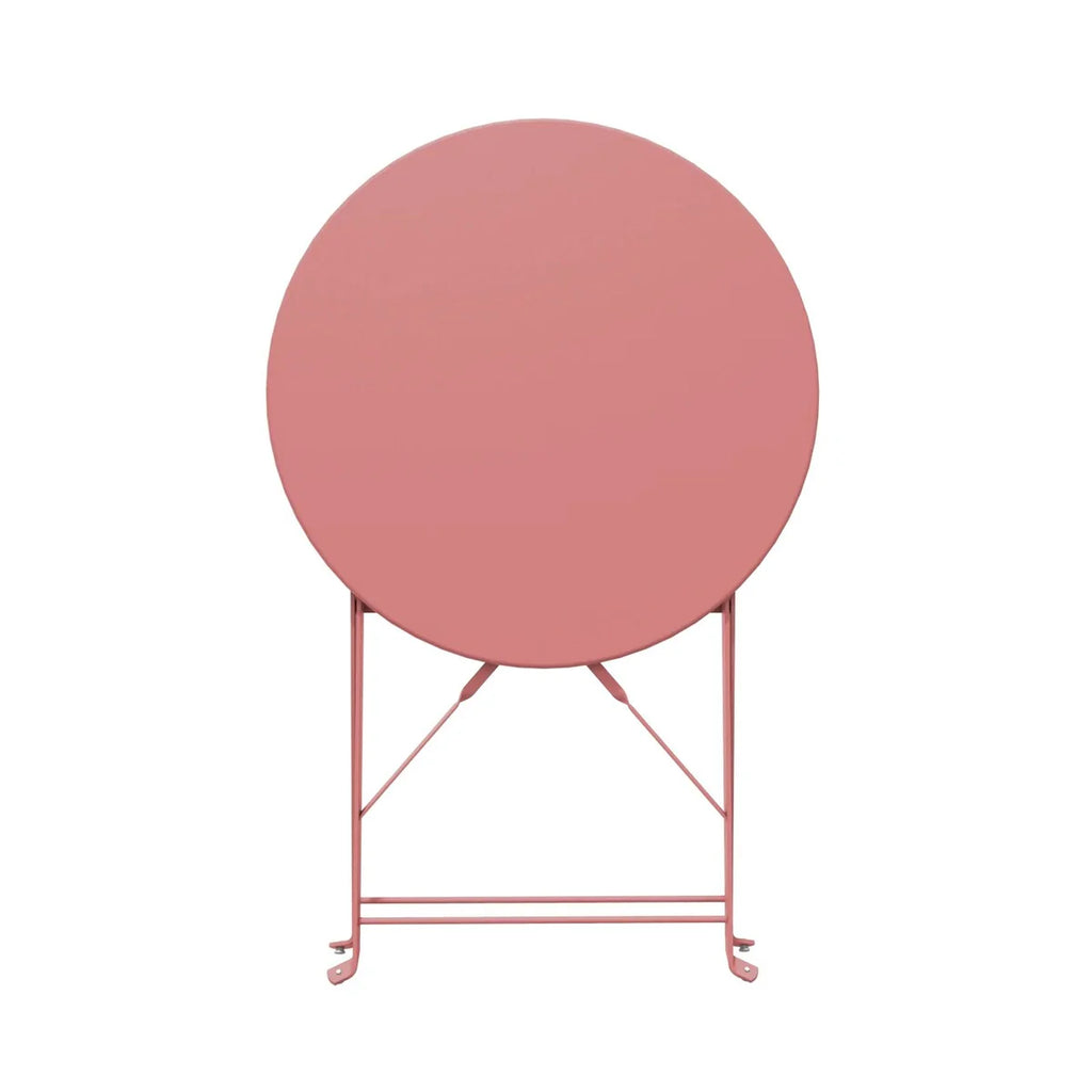 Ensemble bistro pliant 3 pièces en métal, salon de conversation intérieur/extérieur résistant aux intempéries pour patio, cour, jardin