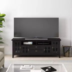 Meuble TV Stratford en bois massif pour téléviseurs jusqu'à 80 pouces - WyndenHall